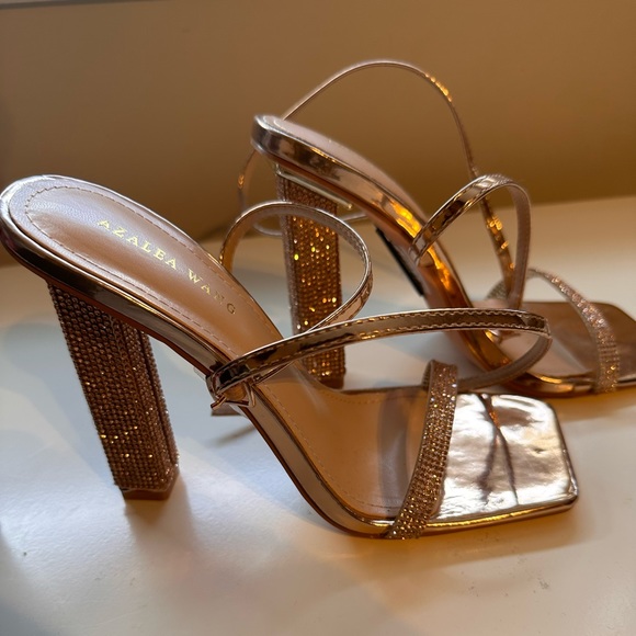 azalea wang jaime rose gold heels - Picture 2 of 11